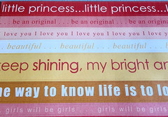 Vintage Pebbles Sassy Girl Cardstock Stickers 12″ 2009 Scrapbooking Phrases NOS