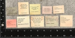 Lot of 10 Assorted Famous Quote Stickers