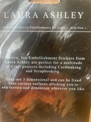 New vintage LAURA ASHLEY traditional epoxy stickers free USA ship
