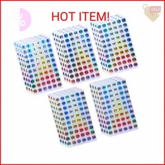 Mini Skater 20 Sheets 1 to 300 Consecutive Laser Number Stickers Round Self Adhe