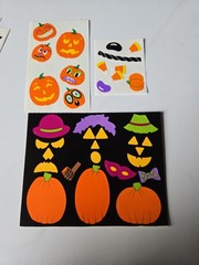 Vintage Mrs. Grossman HALLOWEEN Sticker Lot Witch Black Cat Pumpkin Bats Ghosts