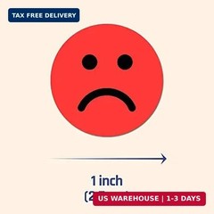 1200 Pieces – Happy Sad Smile Face Mood Emotion Stickers, Red/Yellow/Green | Beh