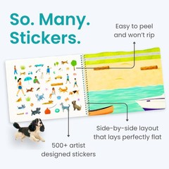 Cupkin Hello Dogs Travel Activity Book for Toddlers 2-8 Years, 500+ Stickers