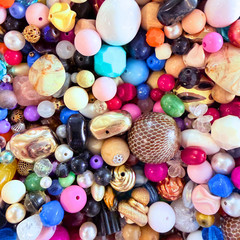 Mystery Vintage Bead Lot for Junk Journals, Mixed Media, Ephemera & Craft