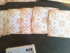 100pc Vint Scrapbooking Craft Papers 3 1/4 X 3 1/4 In Beige & White Patterns