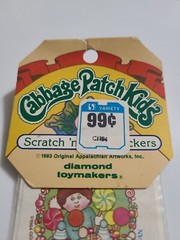 Vintage Cabbage Patch Scratch N Sniff Stickers Jellybean Scrapbook Dolls 80s