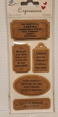 Little Birdie Kraft Handmade EXPRESSIONS Stickers – Lot of 5 RARE