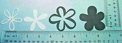 🩵40 BUILD A FLOWER cardstock paper die cut embellishments