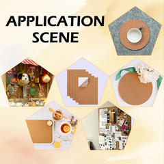 5 Pack Thin Cork Sheets 1Mm Adhesive Cork Sticker Coasters 11.8X8.3In Thick