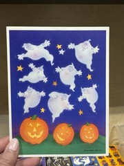 vintage halloween stickers lot Hallmark AGC 15 Full Sheet 3 Partial 236 Total