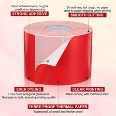 500 Per Roll 3×5″ Rectangle Inventory Color Coding Labels Red 1 Roll