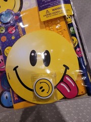 Vintage Smiley Face Sandylion Sticker Stationery Kit Floaty Paperweight Pen Lot
