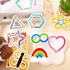 50 Pcs Anxiety Sensory Stickers, Calm Textured Strips for Anxiety Relief, Breath