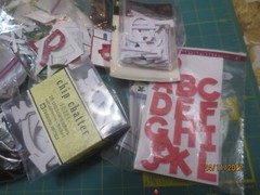 HUGE lot 13 packs Assorted Brands Alphabets Chipboard Plastic Glittered Paper