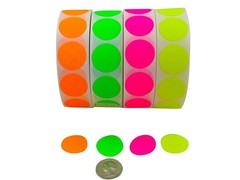 Color Coding Labels Super Bright Fluorescent Neon Yellow, Green, Orange and P…