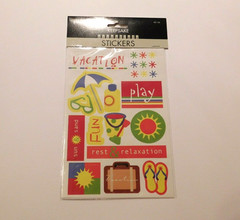 Keepsake Essentials Stickers Lot of 2 Sheets Package ~Vacation~ Creativity Inc