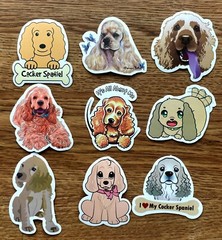 Dog Stickers Puppy & Paw Skateboard Vinyl Laptop Luggage Decal Animals 50pcs