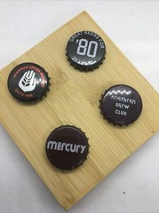 4 PC Lot Micro-Macro Brewery Bottle Caps Vintage & Vintage Inspired New 1030