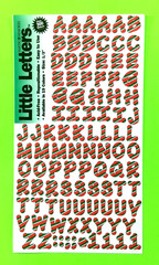Making Memories Candy Cane Alphabet Letters Upper & Lower Case Sticker Sheet