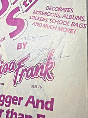 Vintage AUTOGRAPHED LISA FRANK SIGNED 1984 Markie Unicorn Jumbo Sticker 1/1 ****