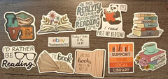Reading – Books – Stickers – 10 PCs – 5 styles available! See Description