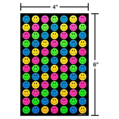 672ct Smiley Faces & Star Stickers Standard Glossy 8 Sheets by American Greeting