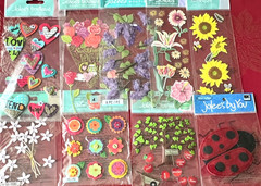 YOU CHOOSE – NEW FLOWERS GARDEN JOLEE’S 3D & GLITTER STICKERS – HARD TO FIND