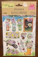 Crafter’s Square Floral Embellishment Stickers – Lot Of 2