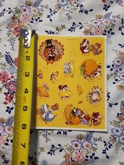Vintage Hallmark Thanksgiving Fall themed sticker sheet, cute woodland animals