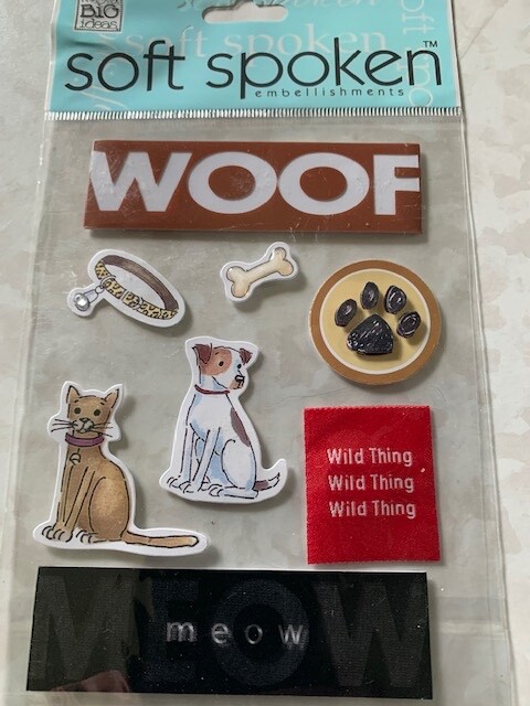 SOFT SPOKEN ME & MY BIG IDEAS 3D STICKERS PETS DOG CAT