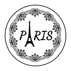 Paris, France, Eiffel tower stickers, labels, tags, envelope seals