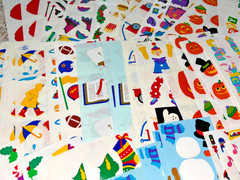 Mrs Grossmans Sticker Lot Holiday Birthday Kids 175+ Strips Creative Memories