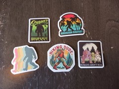 50 New Assorted Bigfoot Stickers