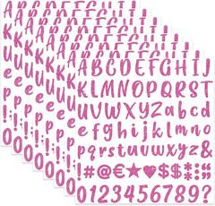 648 Pieces 1 Inch Glitter Letter Stickers Self Adhesive for Crafts & Decor