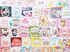 100 pcs random Korean high quality kiss cut sticker lot, kpop photocard stickers