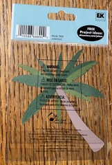 Jolees Tropical Palm Tree Coconuts Beach Ocean Vacation Sea 3D Scrapbook Sticker