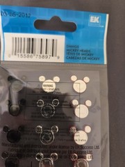 Vintage EK Success Disney Jeweled Mickey Head Dimensional Stickers Gems 18pc New