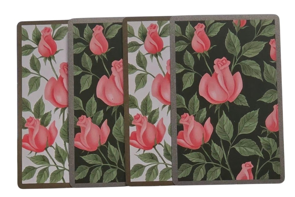 Congress Swap Pink Rosebuds Roses Gold Trim for Junk Journal Scrapbook Collage