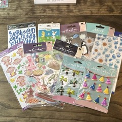 EK Success Sticko & Jolee’s Boutique Sticker Lot Alphabet Animals Baby Party