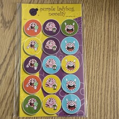 LOT of 20 Vintage TREND Scratch & Sniff Sticker Sheets & Purple Ladybug Stickers