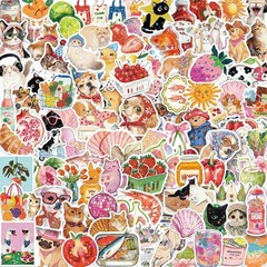 Cute 200-Piece Holographic Sticker Pack – Perfect for Scrapbooking Enthusiasts
