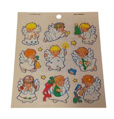 Vintage 1996 Standard Publishing Christmas Angels 54 Stickers Seals New