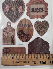 Crafter’s Square 7 Magic-On Love Stickers Heart Romance Scrapbooking Sticker