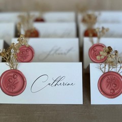 50 Pcs Red Wax Seal Stickers – Tulip Wedding Invitation Envelope Bow Seal Sti…