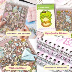 DIY 3D Cartoon Scene Stickers – 20 Sets Fun Craft Kit for Stress Relief & Gifts