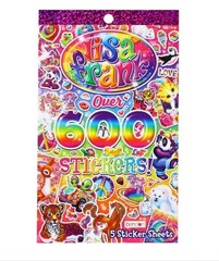 Lisa Frank Over 600 Stickers Book Rainbow Unicorn Panda Leopard NEW