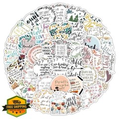 kaensc Bible Verse Stickers 50pk Waterproof
