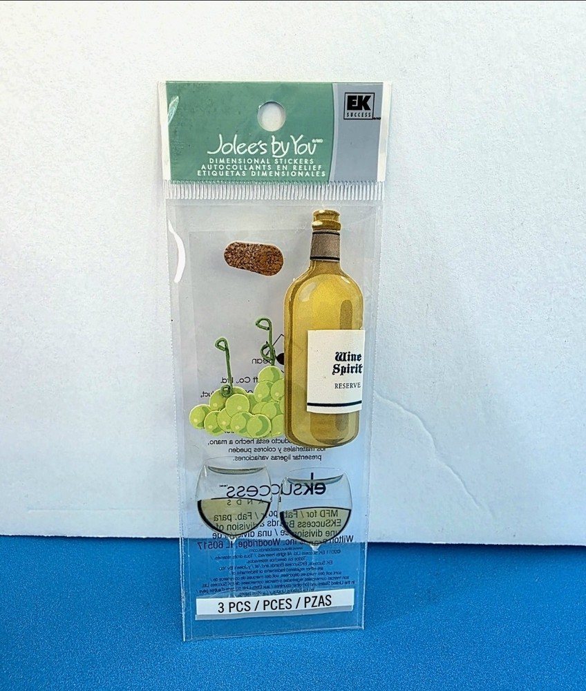 FREE SHIP Jolee’s WINE GRAPES Scrapbook Dimensional Stickers TRAVEL VACATION