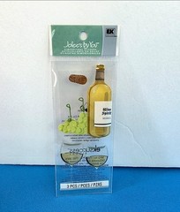 FREE SHIP Jolee’s WINE GRAPES Scrapbook Dimensional Stickers TRAVEL VACATION