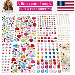 2774pcs Gem Stickers Jewels for Crafts, Self Adhesive Rhinestone Jewel Stick …